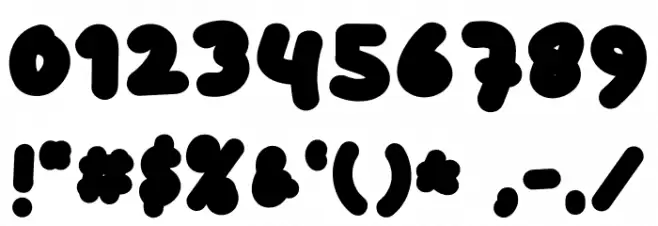 Alphabet Font OTHER CHARS