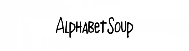 AlphabetSoup  Frei Schriftart Herunterladen