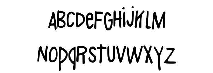 AlphabetSoup Font LOWERCASE