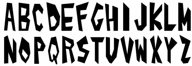 Alphabet_01 Font Litere mari