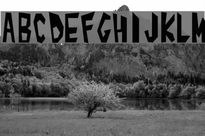 Alphabet_01 Font examples