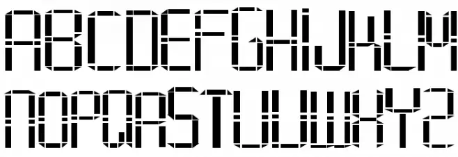 Alphabet_02 Schriftart Groß