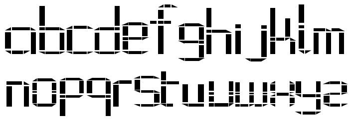 Alphabet_02 Font LOWERCASE