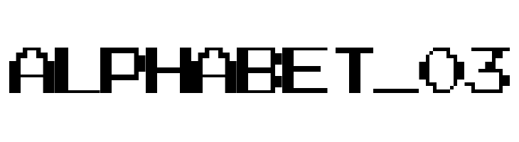 Alphabet_03  Скачать бесплатные шрифты