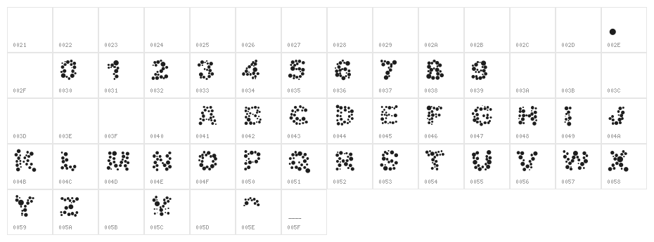 Alphabet_05 Character Map