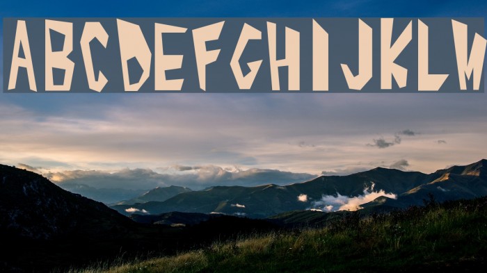 Alphabet_1 Font examples