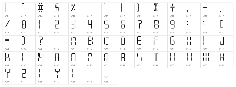 Alphabet_2 Character Map