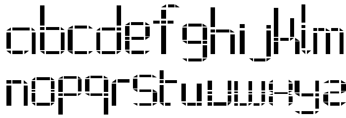 Alphabet_2 Font LOWERCASE