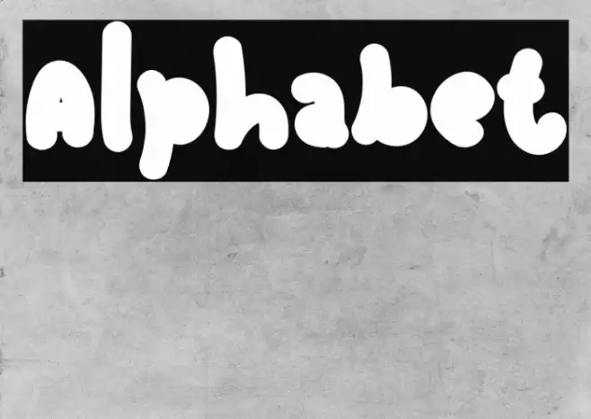 Alphabet Font examples