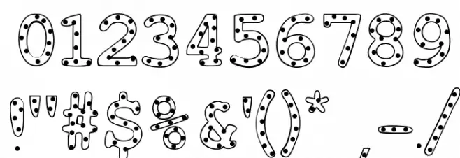 AlphabeticSprinklesLight Font OTHER CHARS