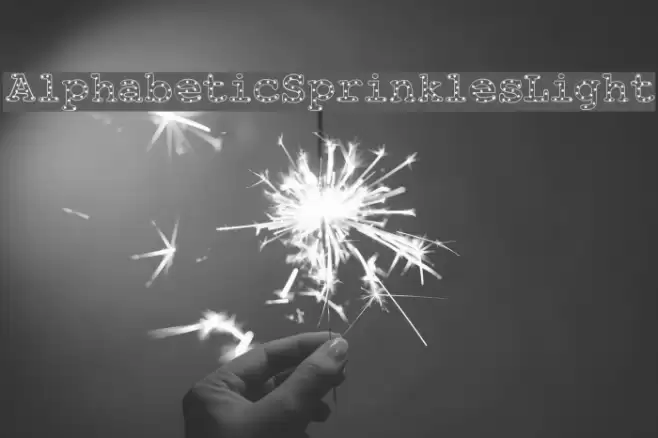 AlphabeticSprinklesLight Font examples