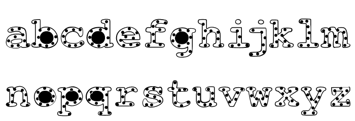 AlphabeticSprinkles Font LOWERCASE