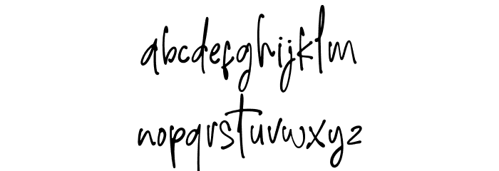 Alphabetically Font LOWERCASE