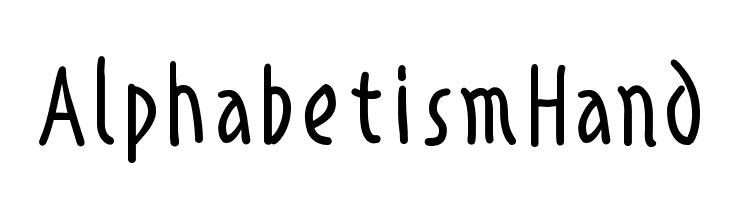 AlphabetismHand Font