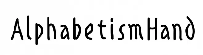 AlphabetismHand  les polices de caractères gratuit tlcharger