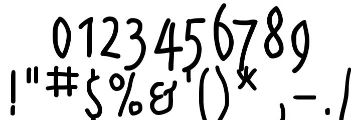 AlphabetismHand Font OTHER CHARS
