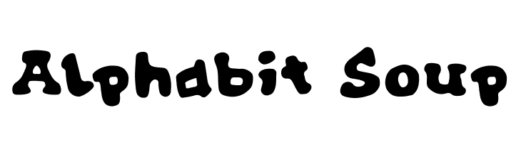 Alphabit Soup  les polices de caractères gratuit tlcharger