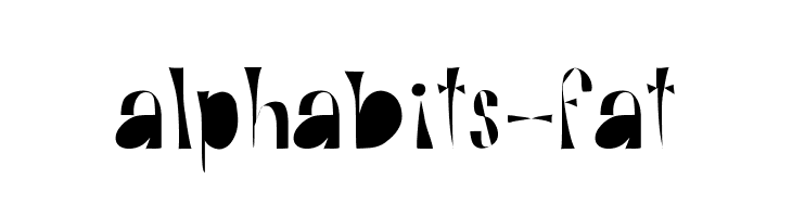 Alphabits-Fat  フリーフォントのダウンロード