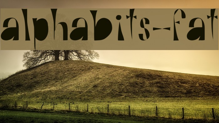 Alphabits-Fat Caratteri examples