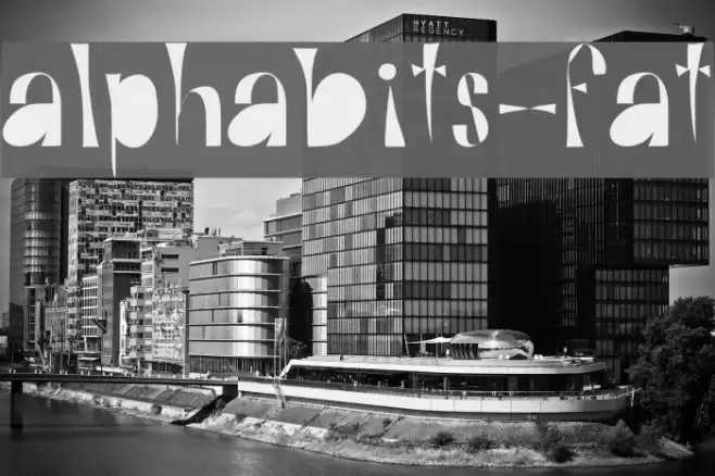 Alphabits-Fat Font examples