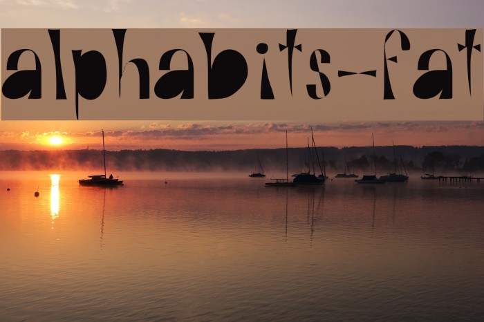 Alphabits-Fat Caratteri examples
