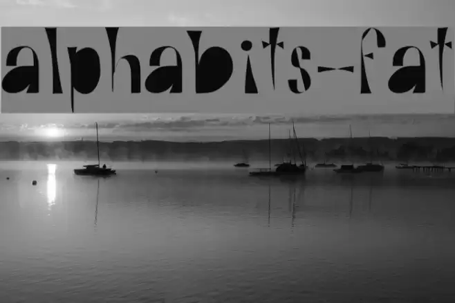 Alphabits-Fat Font examples