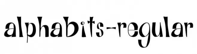 Alphabits-Regular  Fuentes Gratis Descargar