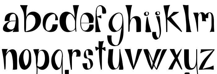Alphabits-Regular Font LOWERCASE