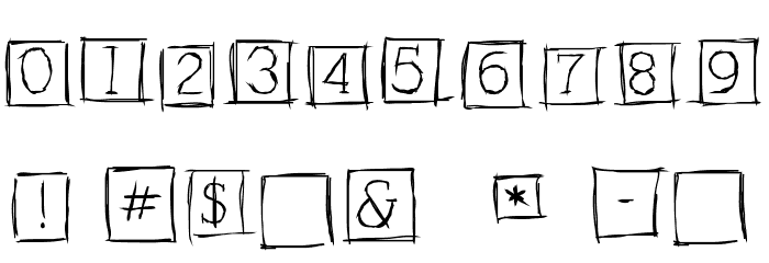 AlphabitsSquared Font OTHER CHARS