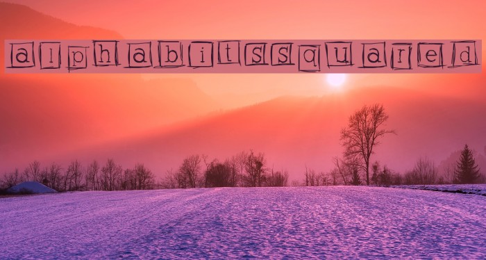 AlphabitsSquared Font examples