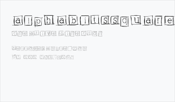 AlphabitsSquared Business Card