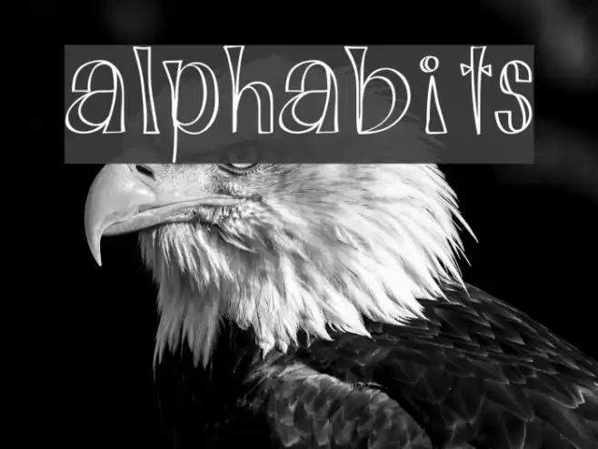 Alphabits フォント examples