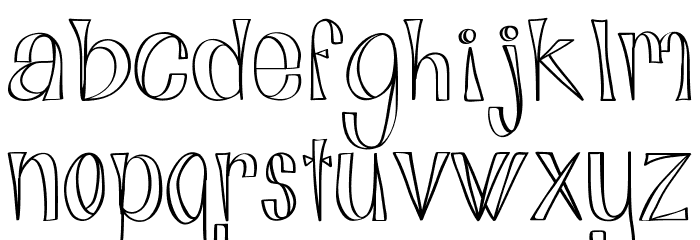 Alphabits Font LOWERCASE