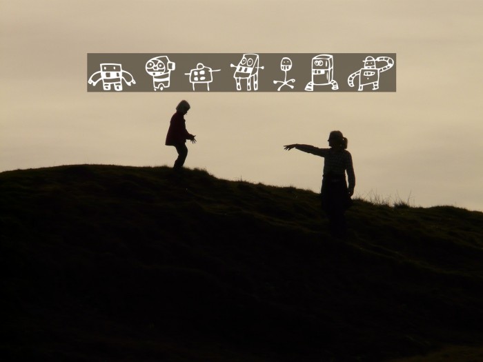 Alphabots Font examples