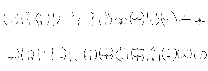 Alphabutt Base A Font OTHER CHARS