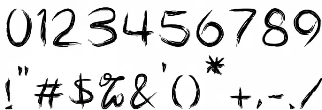 Alphahate Font OTHER CHARS