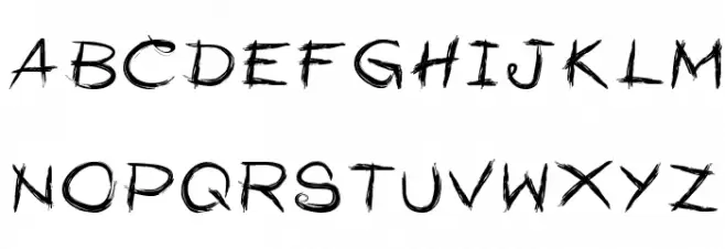 Alphahate Schriftart Groß