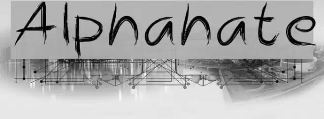 Alphahate Font examples