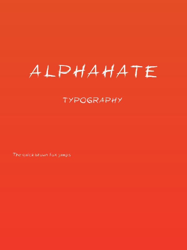 Alphahate Poster