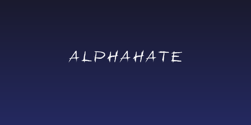 Alphahate Social Header