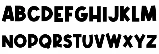 Alphakind Schriftart Groß
