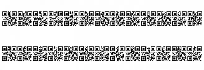 AlphanumericQR Space خط أحرف كبيرة