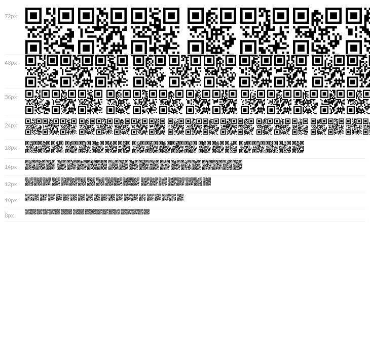 AlphanumericQR Space Waterfall