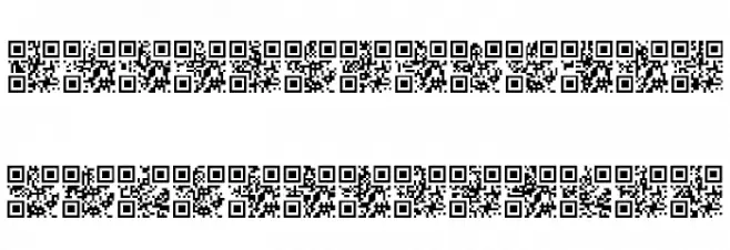 AlphanumericQR Space Caratteri MINUSCOLO