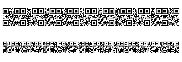 AlphanumericQR Font OTHER CHARS