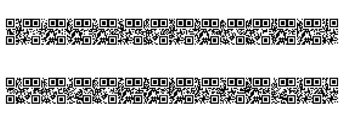 AlphanumericQR Font LOWERCASE
