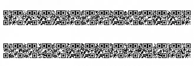 AlphanumericQR 字体 小写