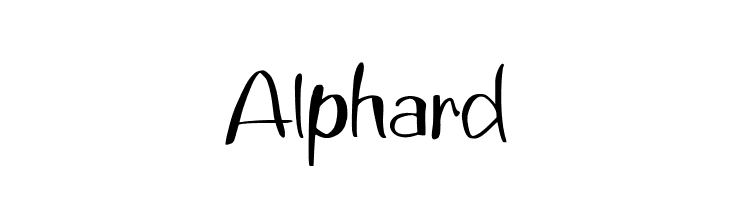Alphard  font caratteri gratis