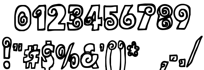 Alphasnail Font OTHER CHARS