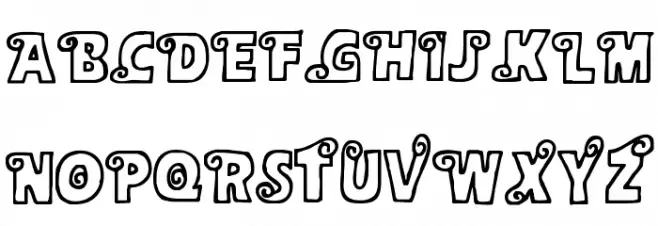 Alphasnail Schriftart Groß